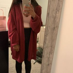 Maroon Cardigan
